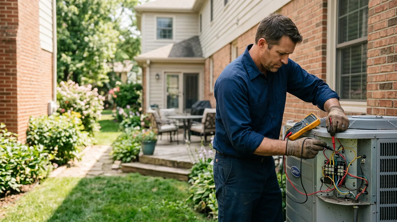 HVAC technician working near Singers Glen, VA